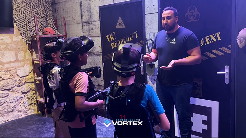 Salle de réalité virtuelle Vortex Expérience Salle de réalité virtuelle Vortex Expérience